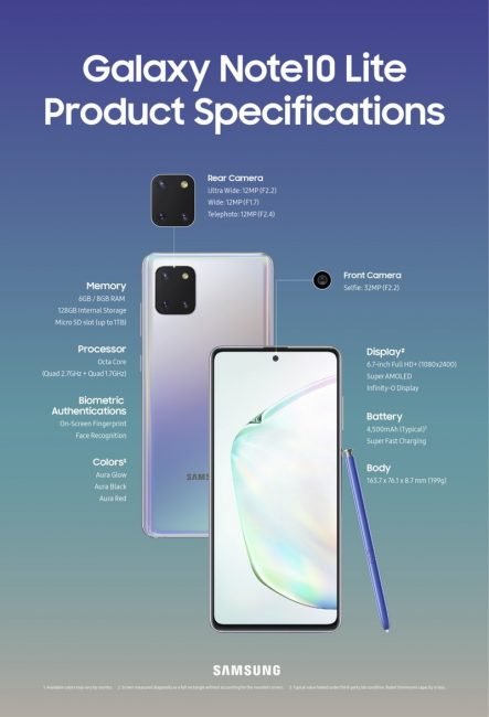 galaxy note lite specs