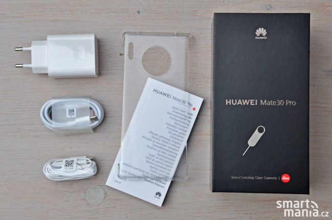 Huawei Mate 30 Pro a obsah balení