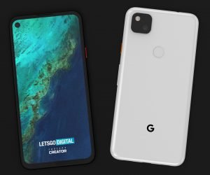 google pixel 4a smartphone render 3