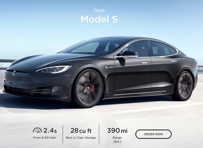 tesla model s range