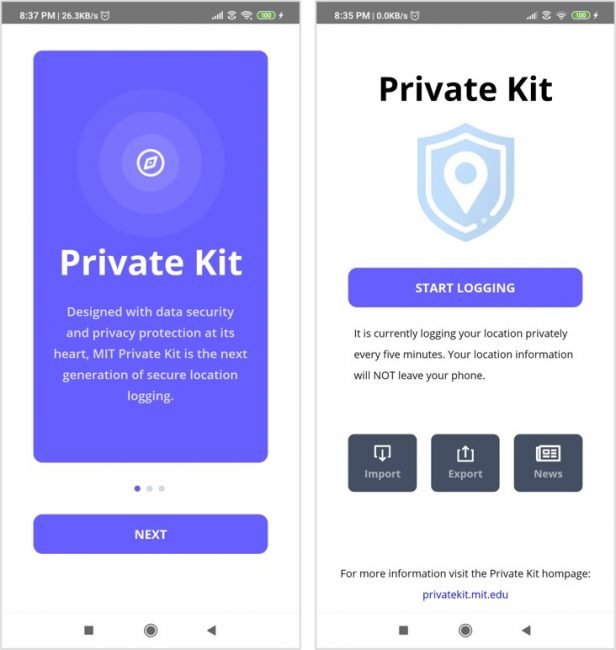 Private Kit Safe Paths app