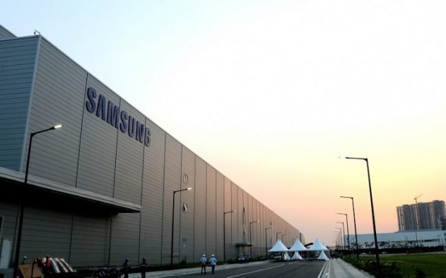 Samsung plant corona