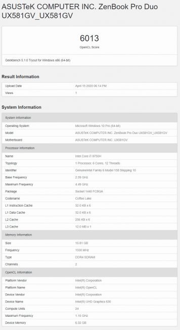 geekbench igpu
