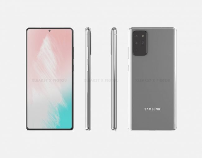 samsung galaxy note 20 front back sides