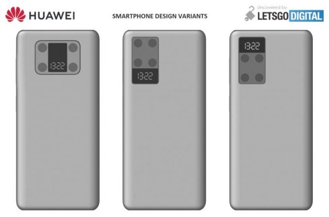 Huawei patent telefon s druhym displejem 02