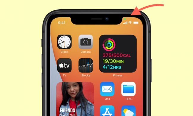 ios 14 green orange dots ios 14 green orange dots