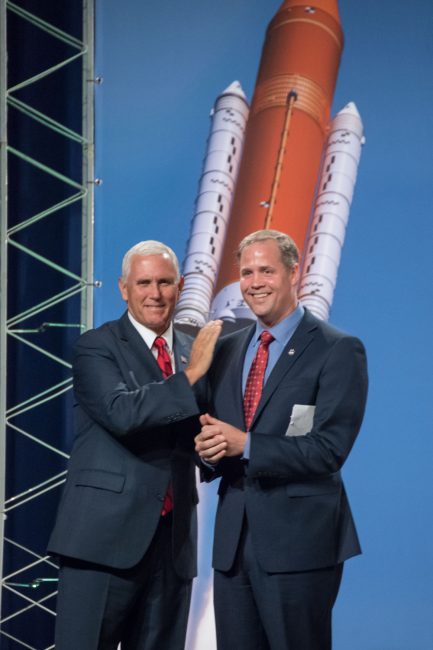 pence bridenstine nasa sls