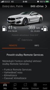 BMW 840i aplikace
