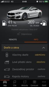 BMW 840i aplikace