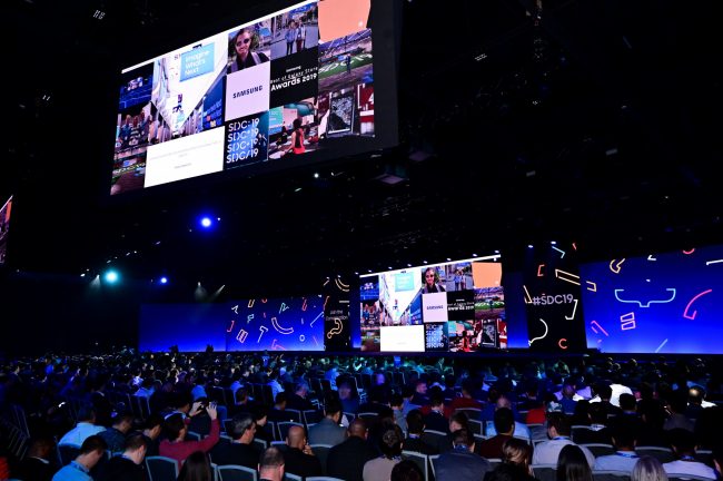 Samsung logo, konference