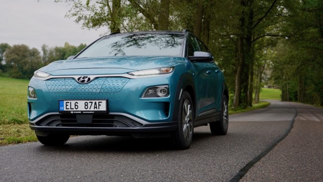 Hyundai Kona Electric zepředu Hyundai Kona Electric zepředu