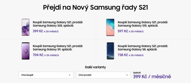 Prejdi na novy Samsung Galaxy S21