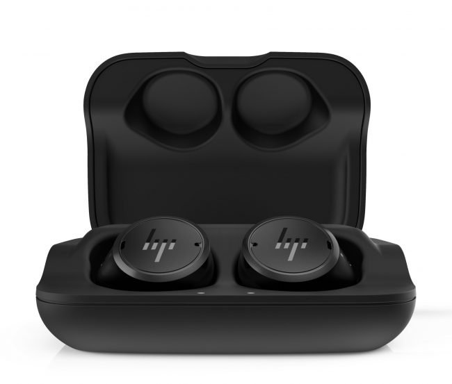 hp elite wireless earbuds front inside case 1