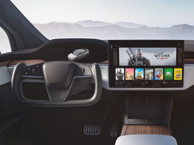 tesla s witcher cyberpunk
