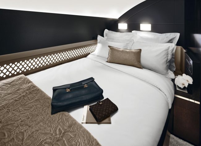 A380 Etihad The Residence bedroom