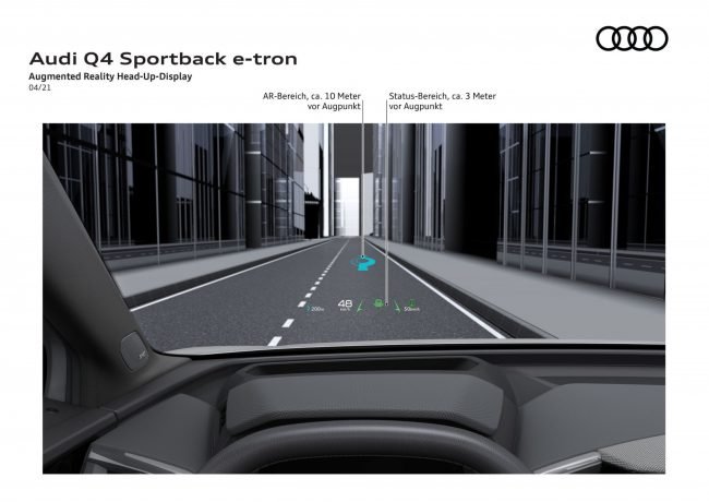 audi Q4 etron head up audi Q4 etron head up