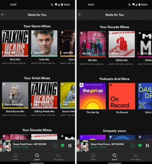 spotify mixy