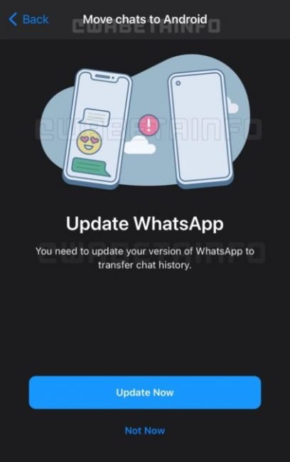 whatsapp chat transfer ios android