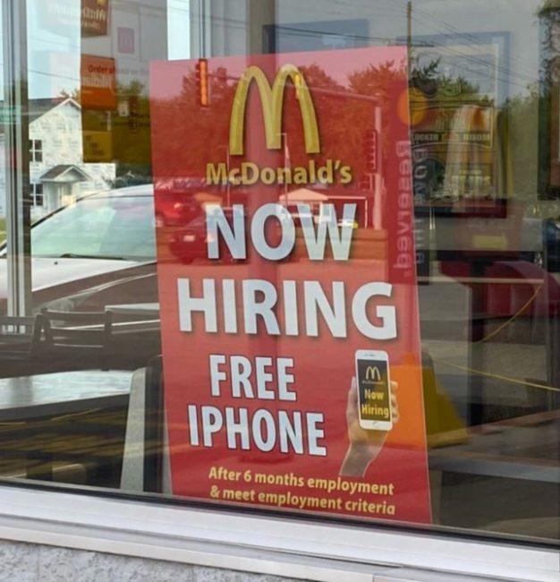 McDonalds Free iPhone