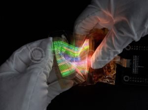 royole stretchable micro led display