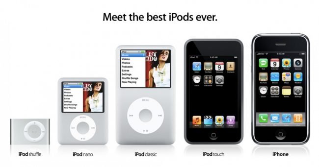 ipod lineup