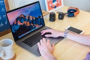 MacBook Pro Unsplash TouchBar Mia Baker