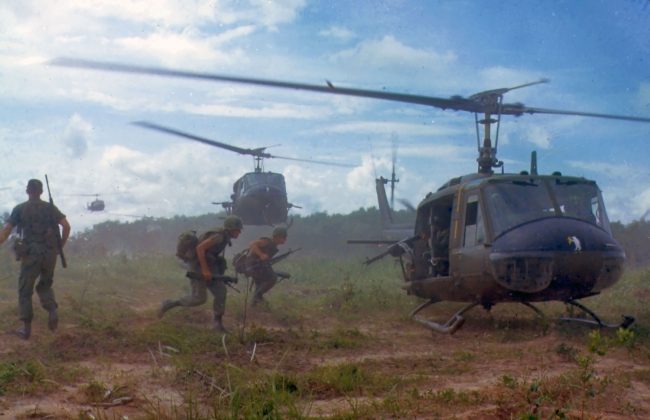 UH 1D helicopters in Vietnam 1966