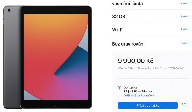 ipad dostupnost