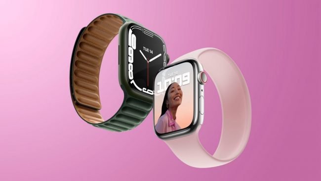 Apple Watch Series 7 Pink and Gr Apple Watch Series 7 Pink and Gr