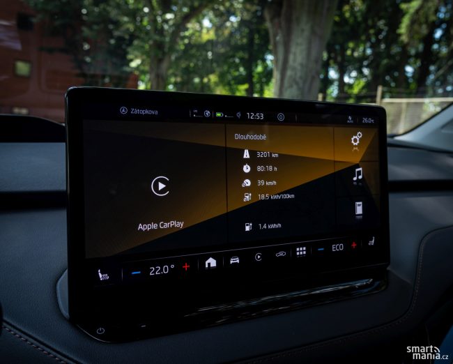 Tento vůz má najeto 3201 km a průměrná spotřeba činí 18,5 kWh/100 km.