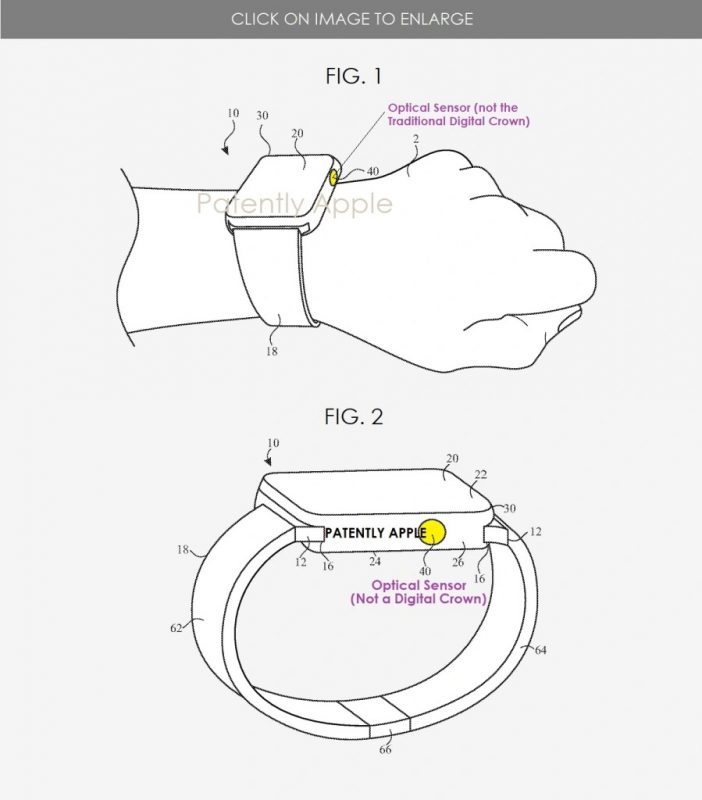Patent Apple Watch Digital Crown