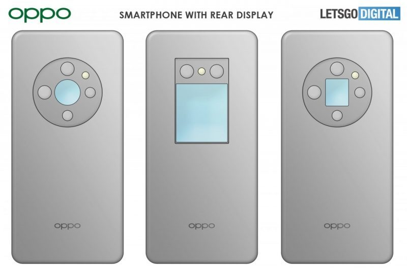 oppo smartphone rear display