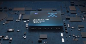Render čipsetu Exynos 2200 od společnosti Samsung