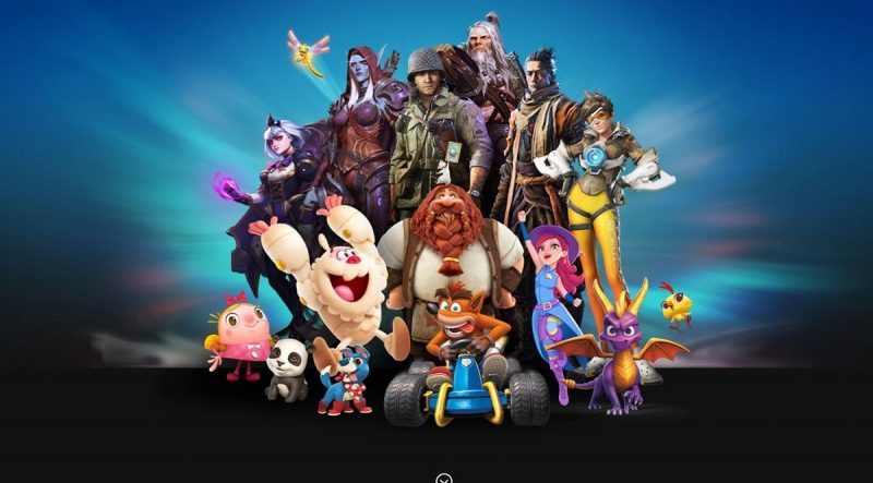Herní postavy z her společnosti Activision-Blizzard