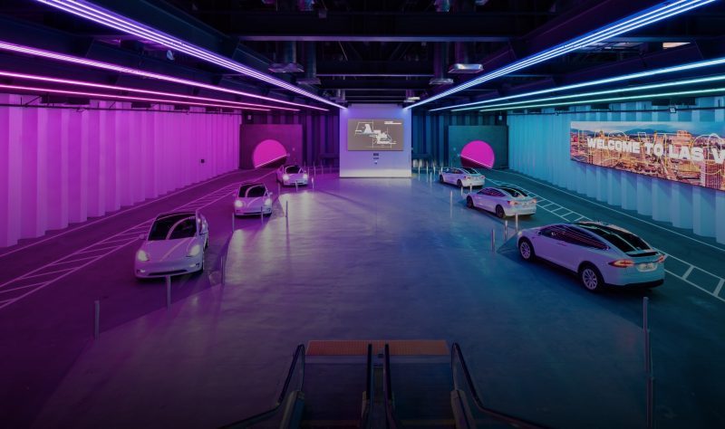 Takto vypadá jedna ze stanic projektu Tesla Loop v Las Vegas