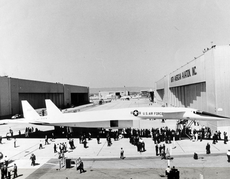 North American XB 70A Valkyrie rollout