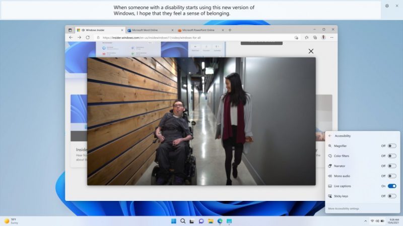 live captions