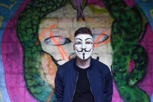 Muž s maskou Guye Fawkse, Anonymous