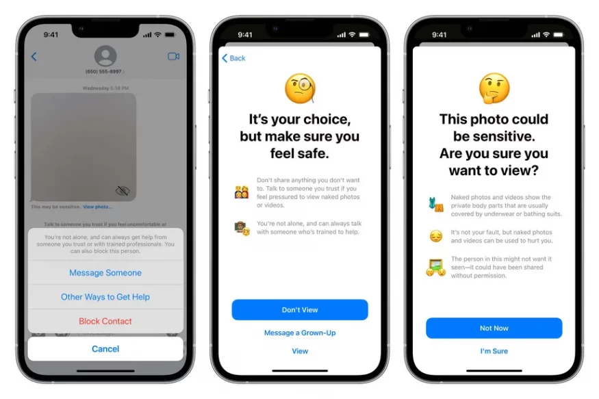 ios15 iphone13 pro messages comm safety message choose 0