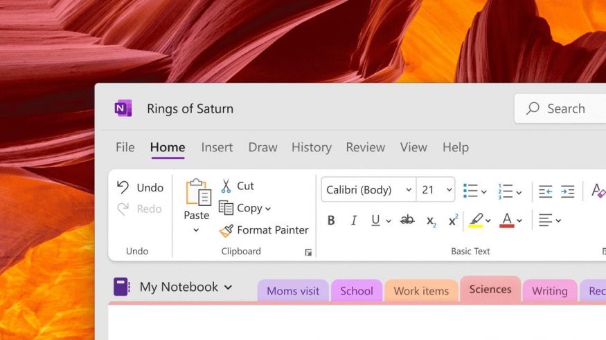 onenote windows11 build2022