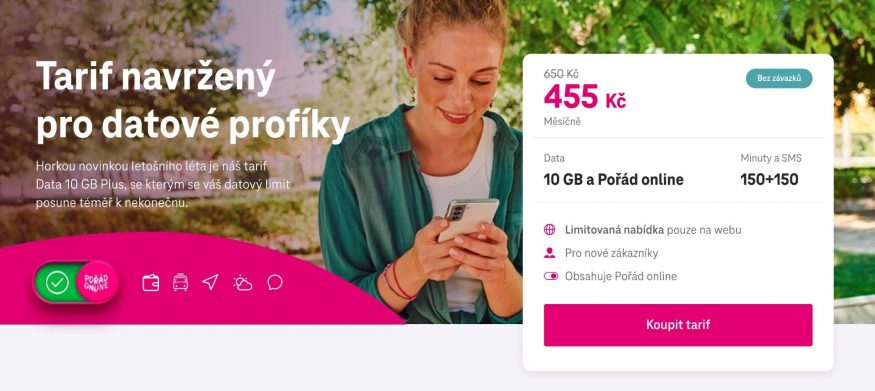t-mobile tarif leto