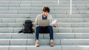 Vodafone Student With Laptop