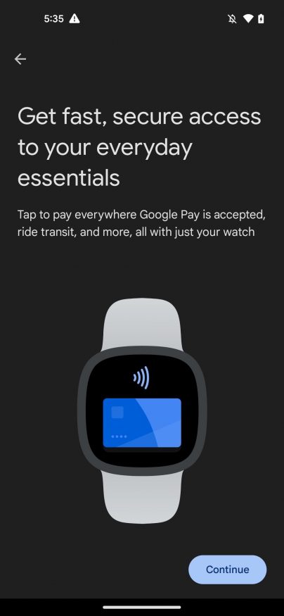 fitbit google pay