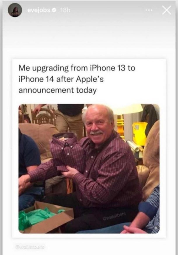 Dcera Steva Jobse Eve si dělá legraci z nejnovějšího iPhone
