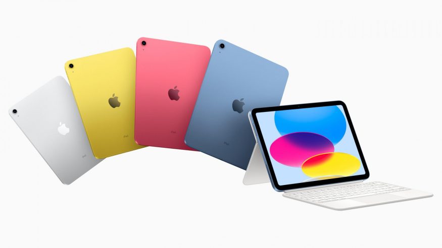 Tablet Apple iPad 10. generace v různých barevných variantách 