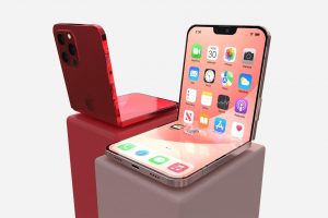 Koncept ohebného iPhonu (ilustrační obrázek)