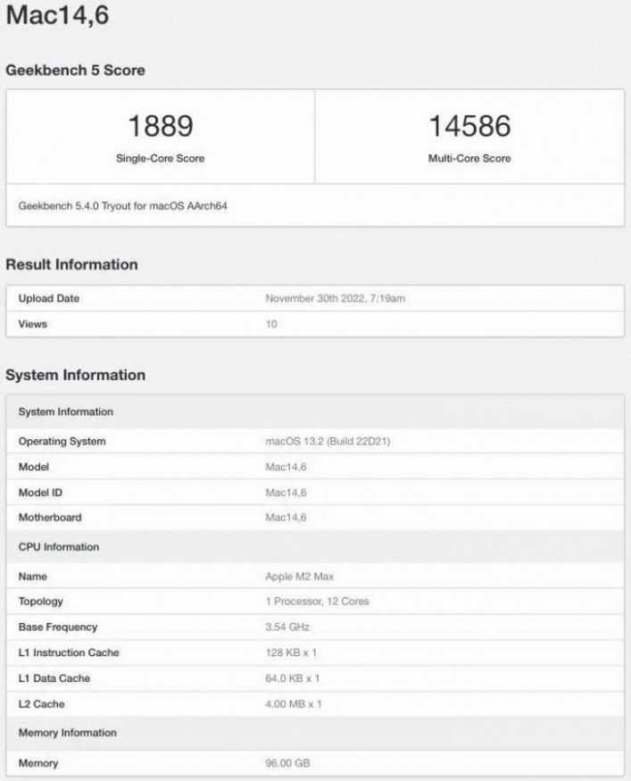 GeekBench 1