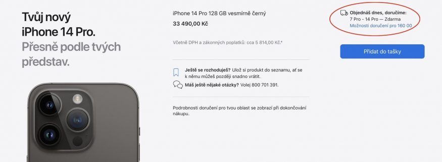 apple iphone 14 pro dodani