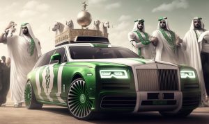 rolls royce saudska arabie fotbal midjourney v2