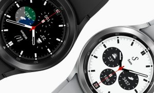 galaxy watch4 classic black silver front design